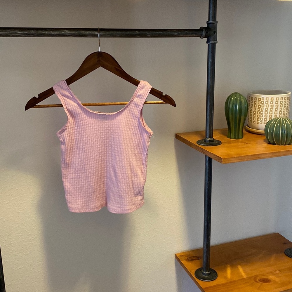 Girls Pink Tank Top, Size 6